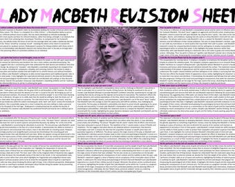 Macbeth Character Revision