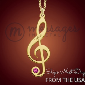 Musical Note Clef Name Pendant Musical Note Clef Name Pendant