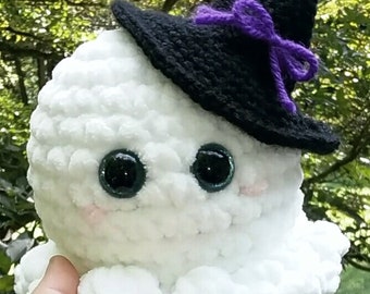 Boo Buddy Virkmönster, amigurumi spökmönster, sött virkat spökmönster, häxspökeplysch, halloween virkmönster