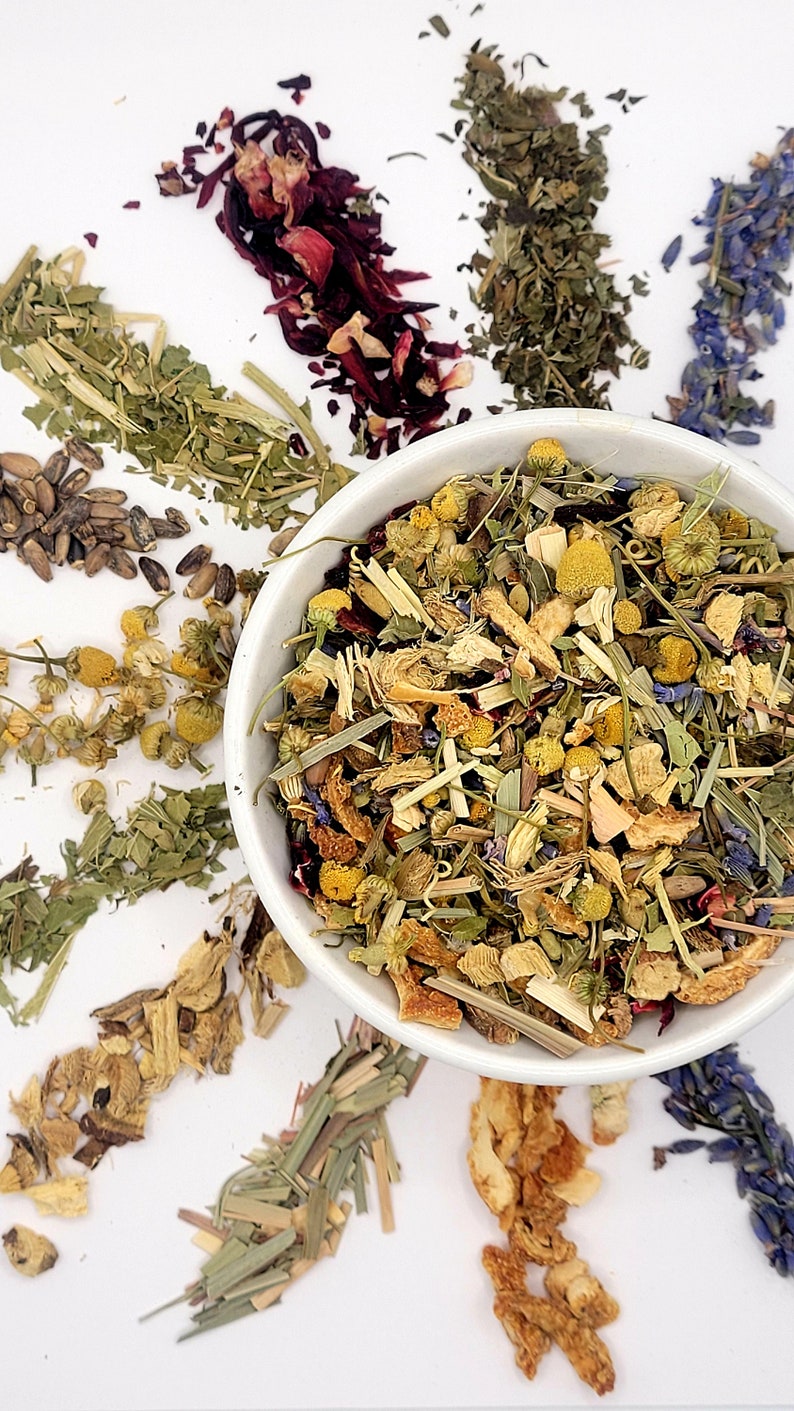 Antianxiety Herbal Tea Tea to Calm Nerves Herbal Tea for Etsy