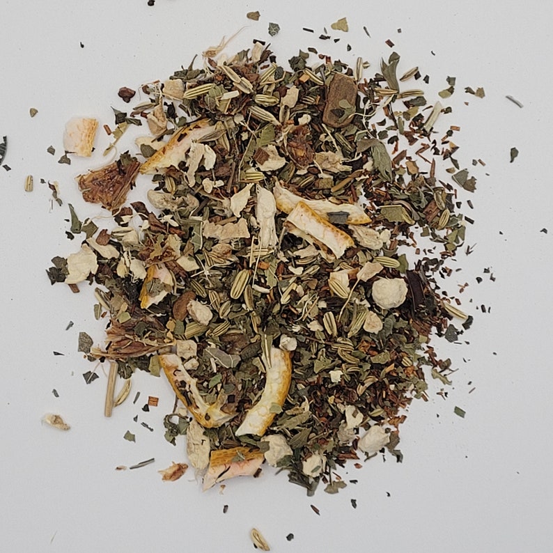Lemon Ginger Herbal Tea / Digestion Aid Herbal Tea Tummy Etsy