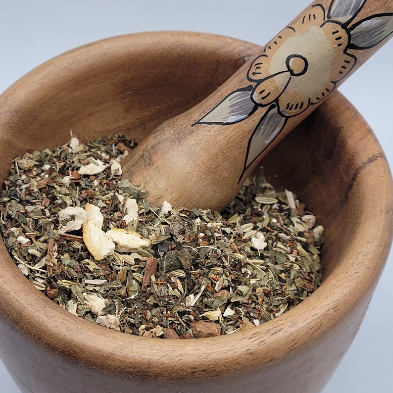 Lemon Ginger Herbal Tea / Digestion Aid Herbal Tea Tummy Etsy