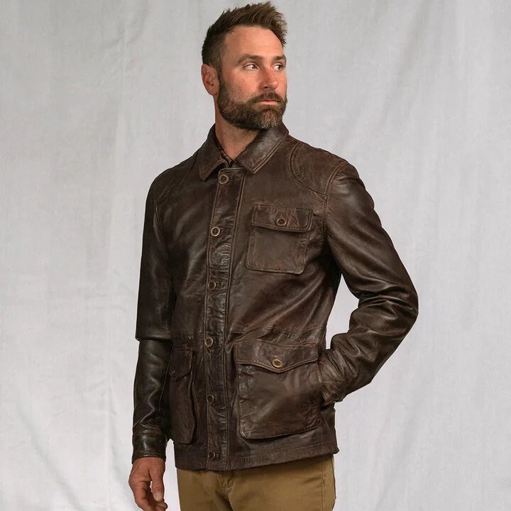 ムートン・ファーコート Left Aviator B3 Mustang Jacket Black Mens Black Aviator Shearling Bomber Leather Jacket - 3amoto