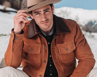 Brown Mens New Native American Western Suede Leather Jacket - Etsy UK Brown Mens New Native American Western Suede Leather Jacket - Etsy UK