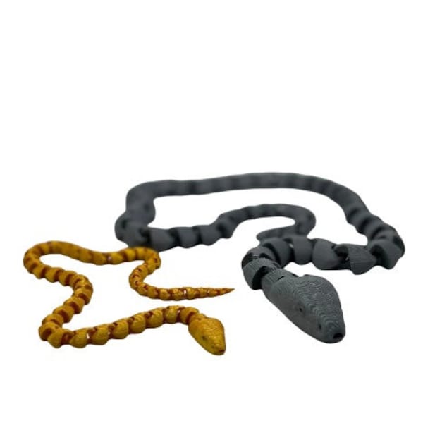 3D Printed Flexible Snake Fidget, Toys, Stress Reliever, ADHD, 2Ft & 1Ft Long, TikTok Viral, Multiple sizes 1FT, 2FT, 3FT