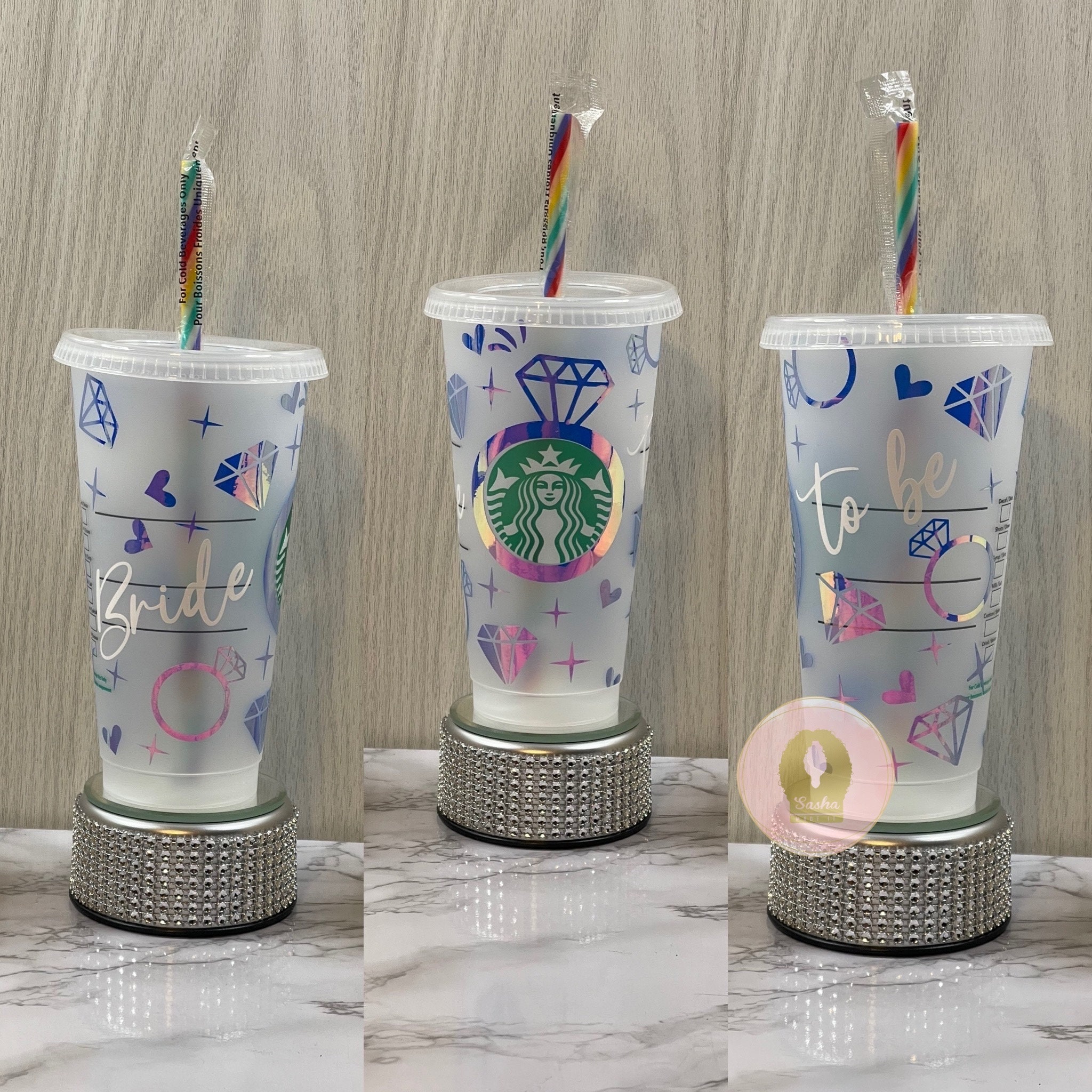 Bride Iced Coffee Cup Mrs Glass Cup With Lid Straw Bride Glass Can for  Future Mrs Engagement Bridal Shower Gift for Bride to Be EB3496BRD 