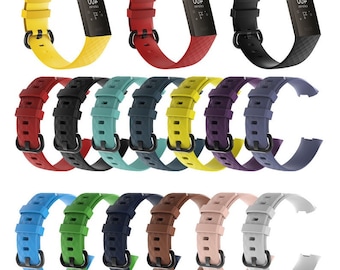 Fitbit Charge 4  And Charge 3 Replacement Strap Silicone Band Bracelet Wristband