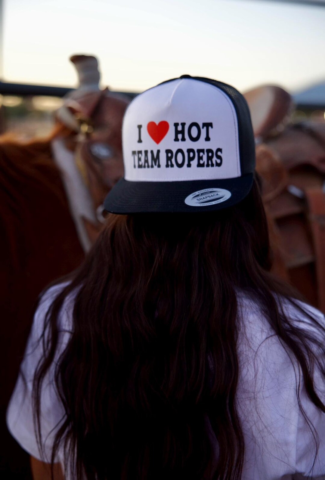 I Love Hot Team Ropers Ballcap - Etsy