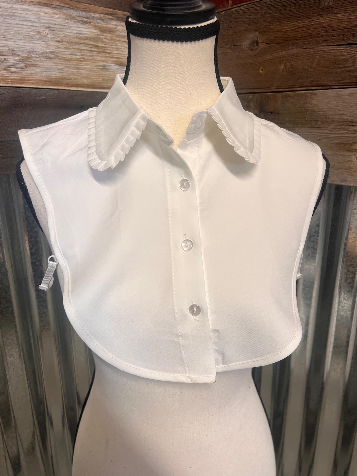 White Ruffle Collar White Ruffled Collar Dickie - Etsy