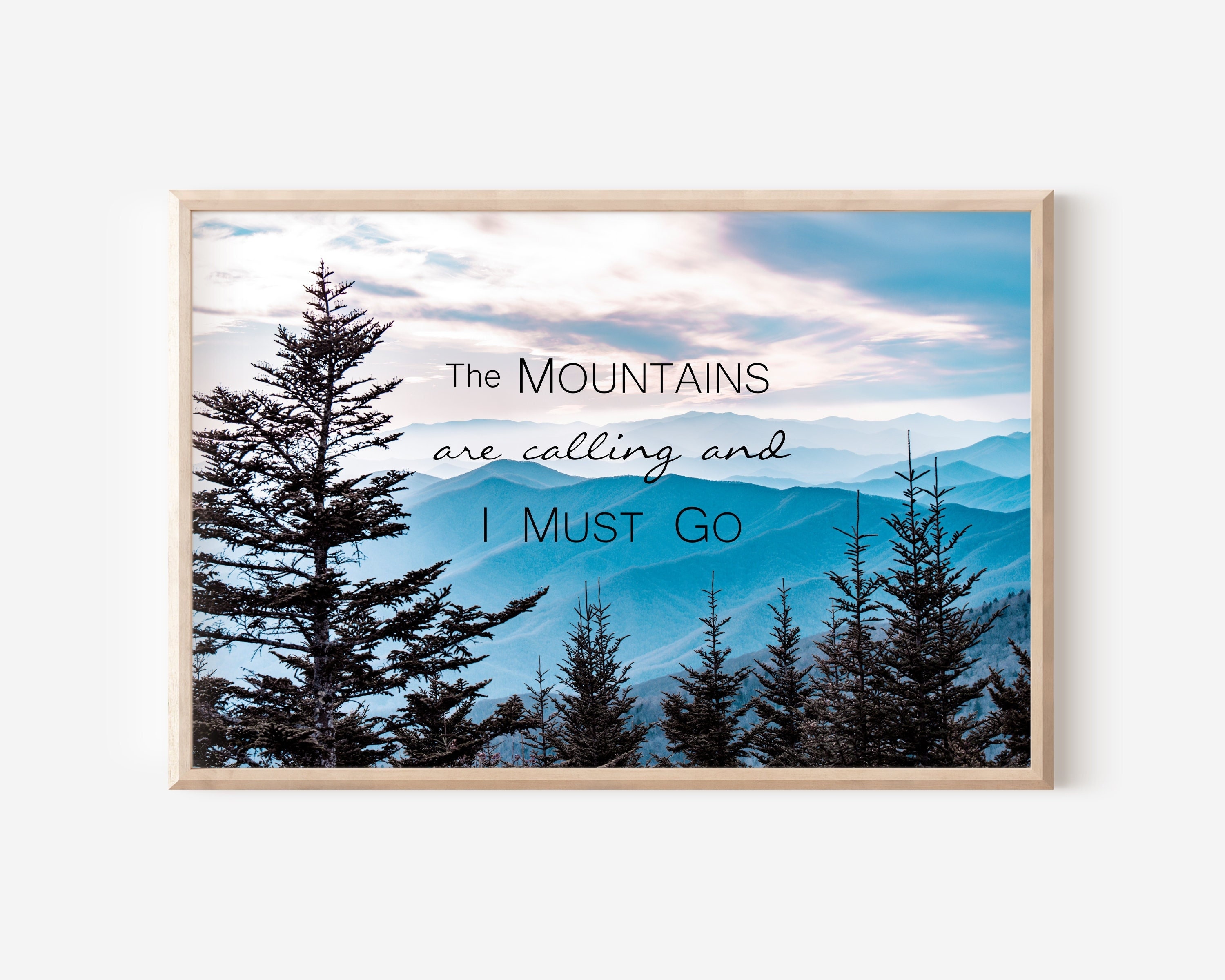 Nostalgic-Art Metalen Retro Bord, The Mountains Are Calling – Geschenkidee voor liefhebbers van wandelen, van metaal, Vintage ontwerp, 20 x 30 cm