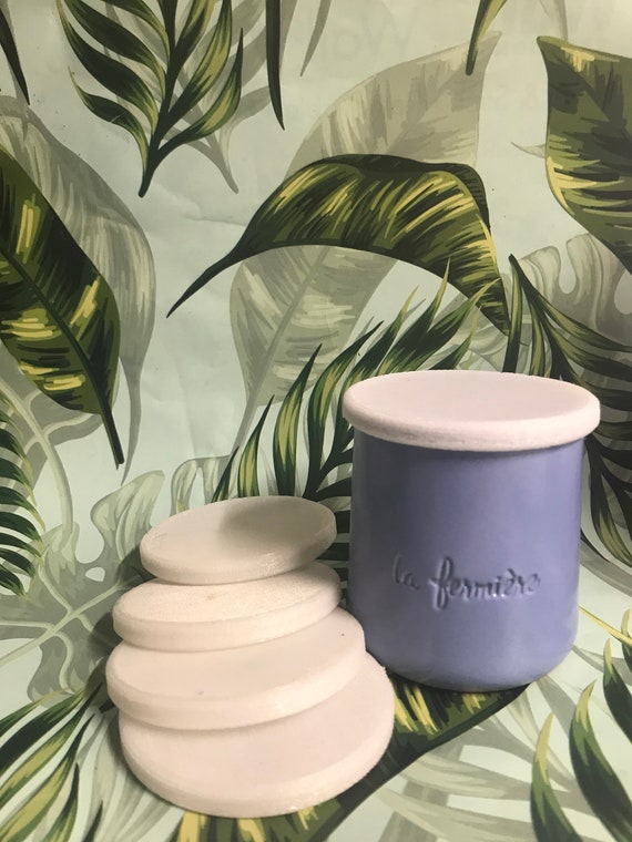 Oui Lid / La Fermiere Lid Glass Cup Lid Yogurt Lids Trinket Etsy UK