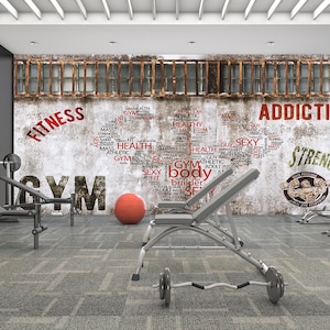 Sports - Fitness Gym Human Body Written Special Design Wallpaper