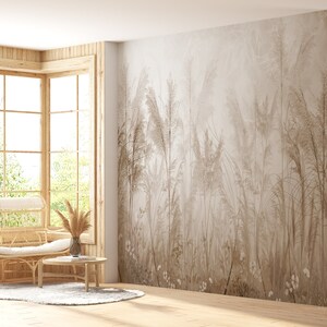 Carta da parati murale con foglie tropicali esotiche, fiori bianchi, design speciale, personalizzabile, rimovibile, in un unico pezzo, facile da incollare