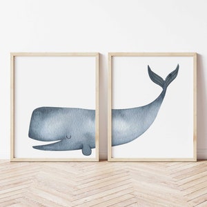 Whale Nursery Art Etsy