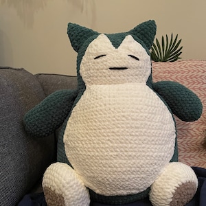 Snorlax jumbo plush, soft, chonky boi, velvet, shiny