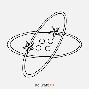 USCG Electronics Technician (ET) , Coast Guard Rating Insignia Icon Silhouette Digital Vector, svg, dxf, eps, png