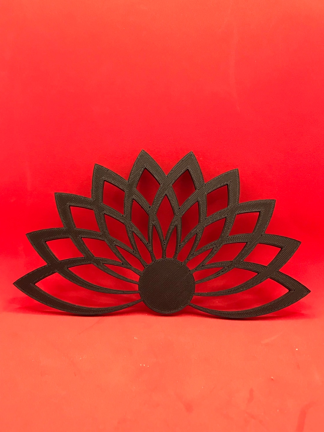 3D Printed Lotus Flower Wall Decor Etsy