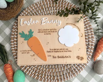 Easter Bunny Board | Easter Treat Tray | Easter Bunny Board | Personalised Easter | Easter | Easter Bunny | Easter Egg Hunt Tag