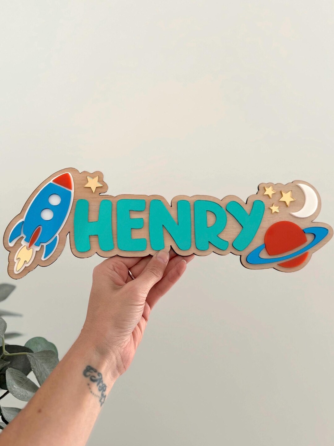 Space Room Sign | Personalised Space Sign | Custom Space | Kids Decor ...