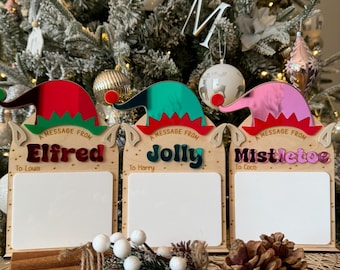 Message From Your Elf | Elf Mail | Elf Sign | Personalised Elf Sign | Elf Prop | Elf Accessory | Christmas Sign | Custom Christmas