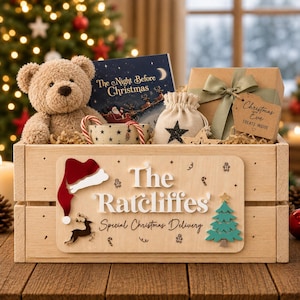Interchangeable Christmas Crate Plaque | Special Delivery Crate | Christmas Eve Box | December 1st Box | DIY Crate Plaque Sign