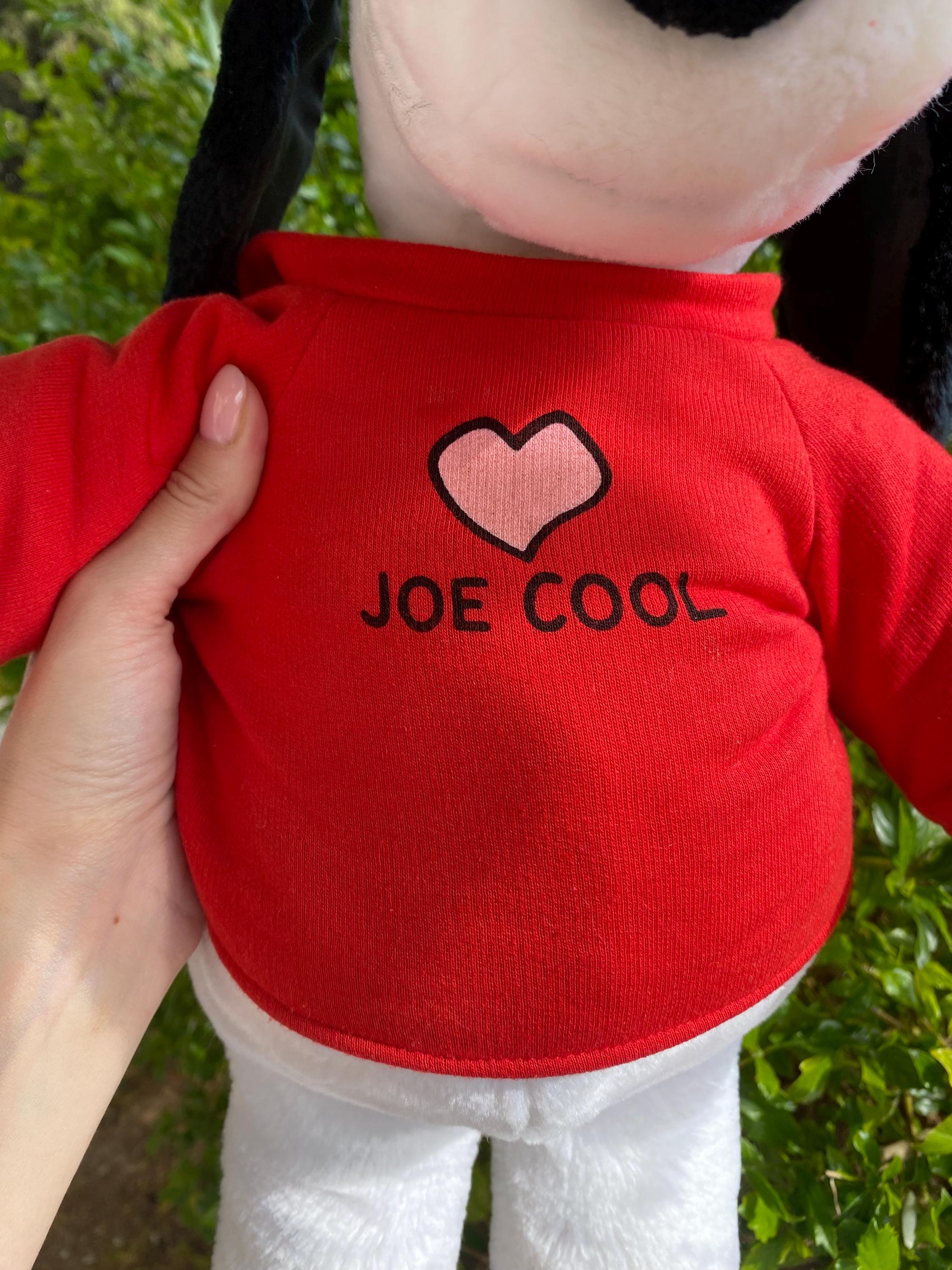 大きなスヌーピーのぬいぐるみ、赤いTシャツ、1971年、ヴィンテージ