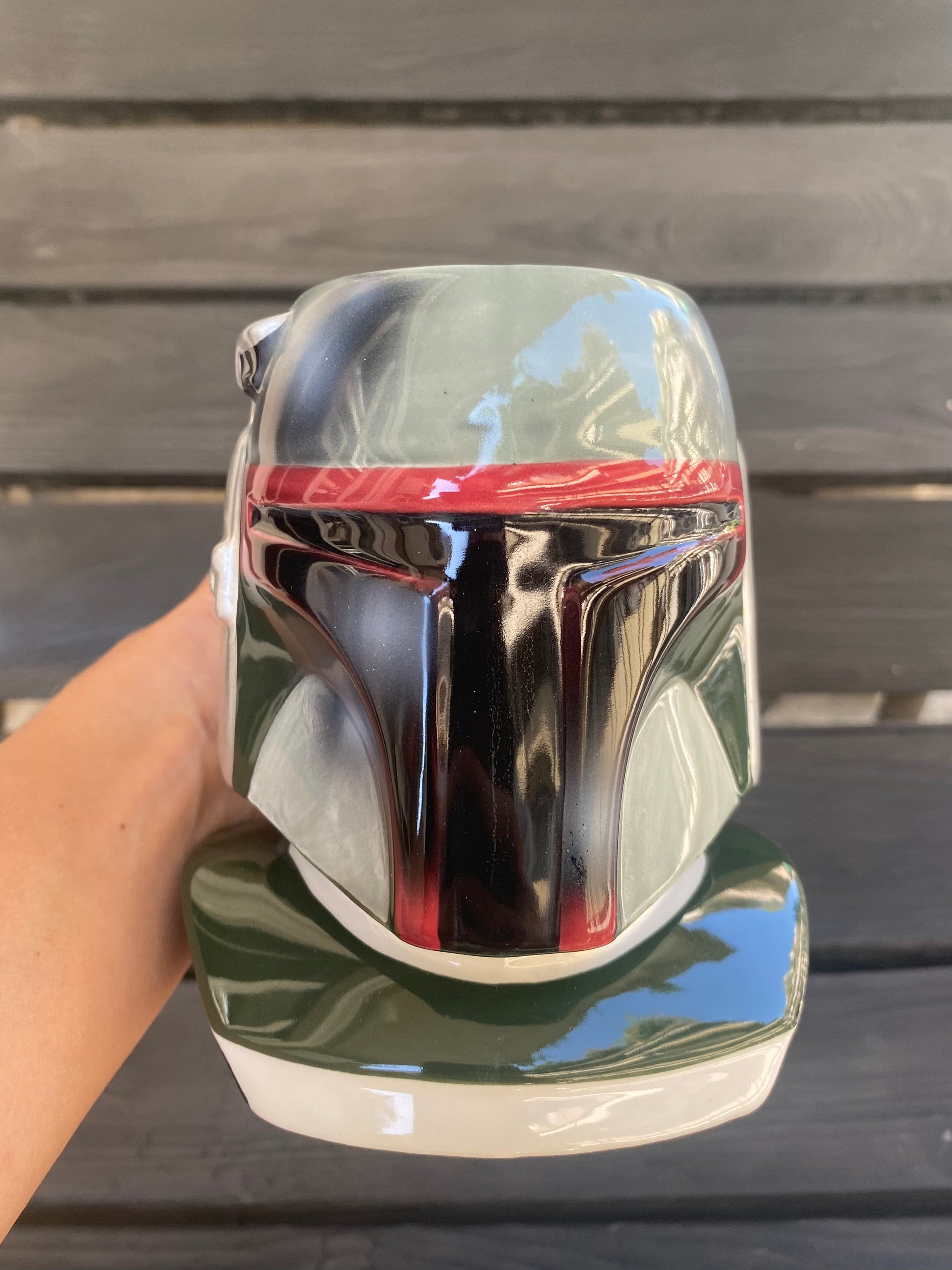 Star Wars 3D Sculpted Boba Fett Helmet Ceramic Mug