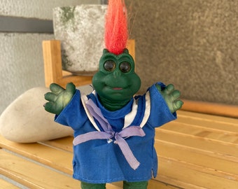 Rare 1990s Baby Dinosaur Troll: City Dinosaur PVC Toy