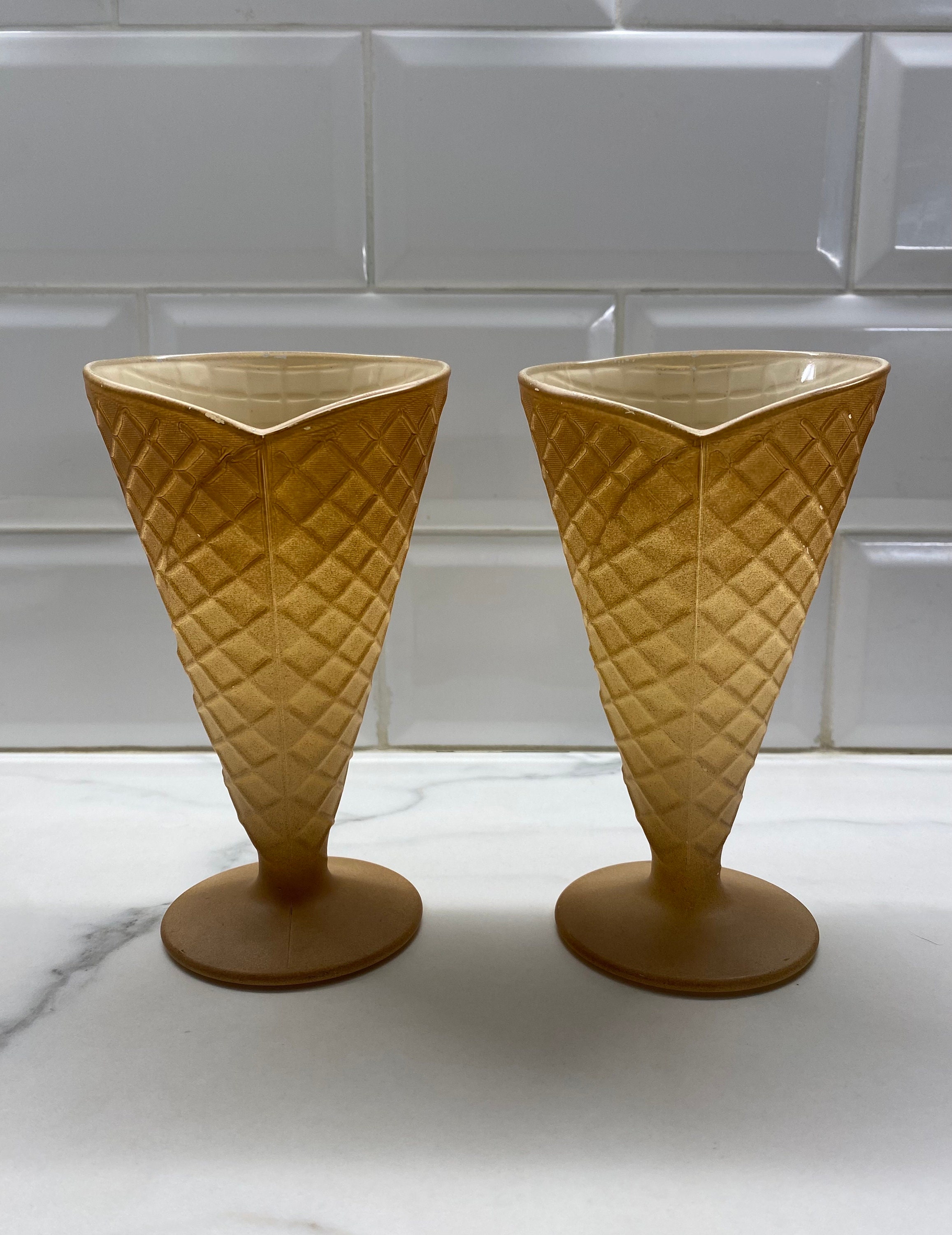 Waffle cone glass - Etsy 日本