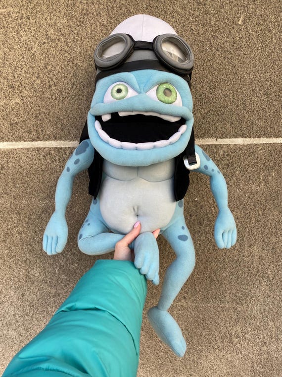 Crazy Frog The Annoying Thing ぬいぐるみ Big Annoying Thing Crazy Frog Plush Toy NO SOUND (read