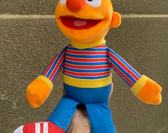 Sesame Street Ernie muppet plush toy retired, collectable Jim Henson’s  Ernie soft doll