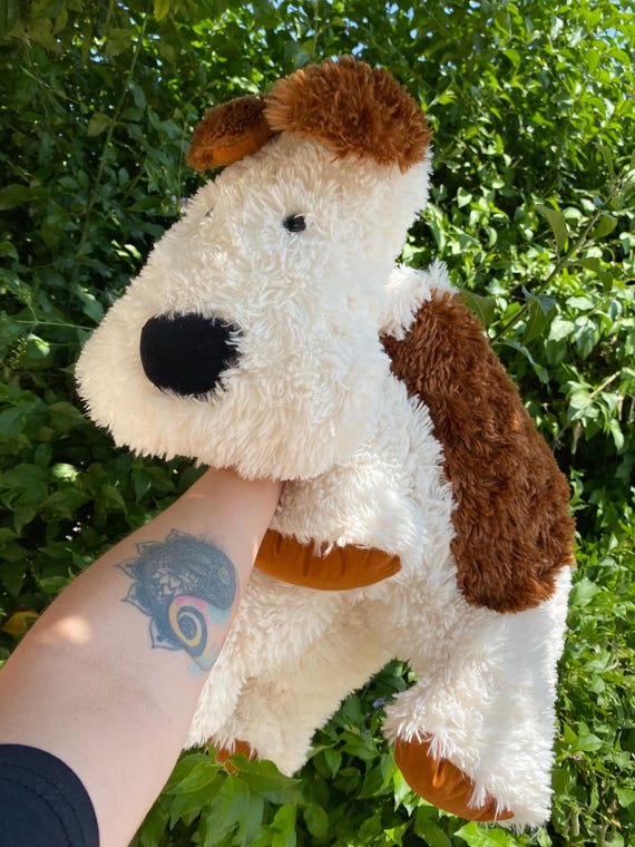 ジェリーキャット トリュフ 犬用ぬいぐるみ：クリーム＆ブラウンの大型