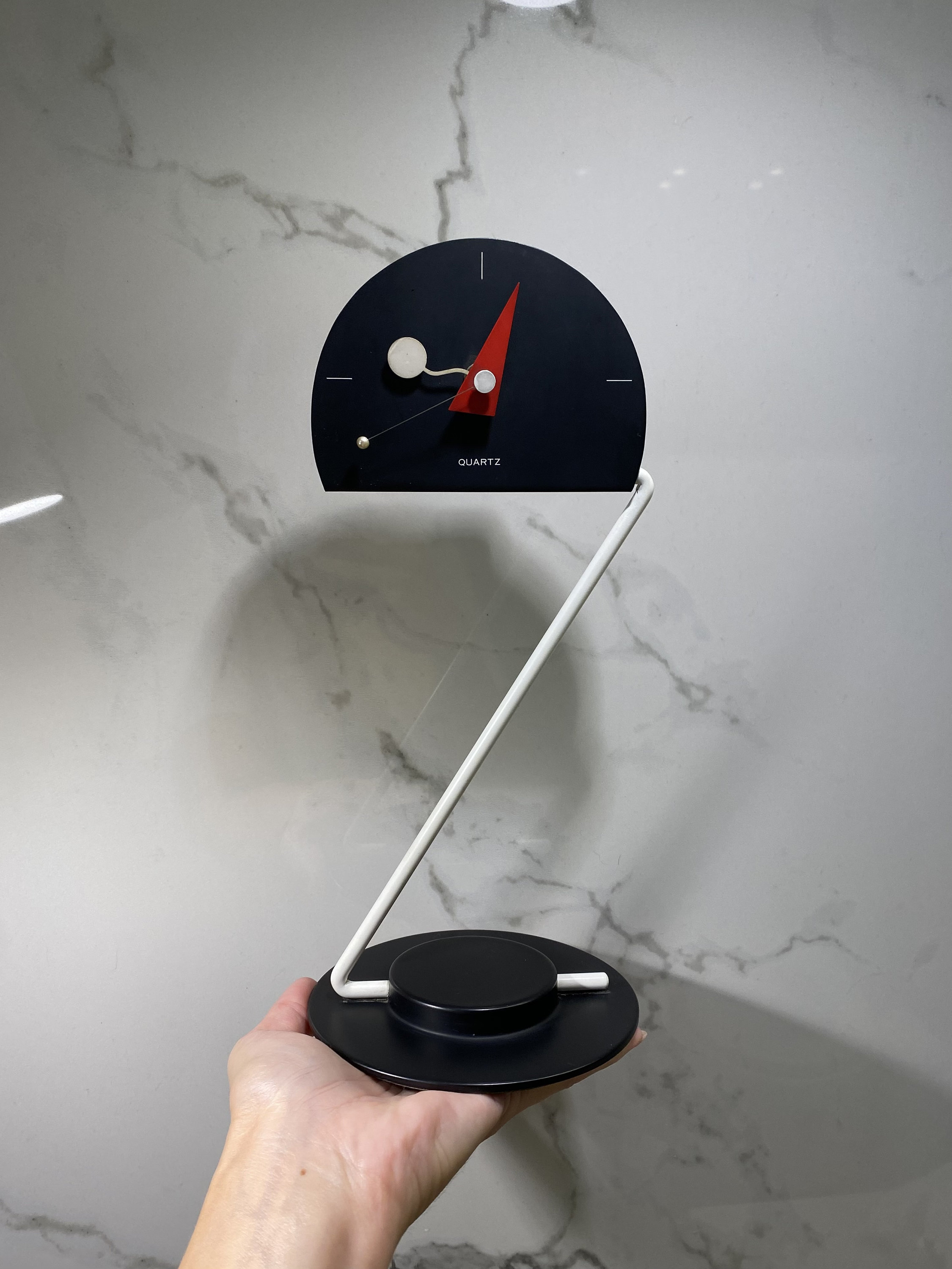 ヴィンテージ ニコライ・カネッティ デスククロック：1980年代 ポスト