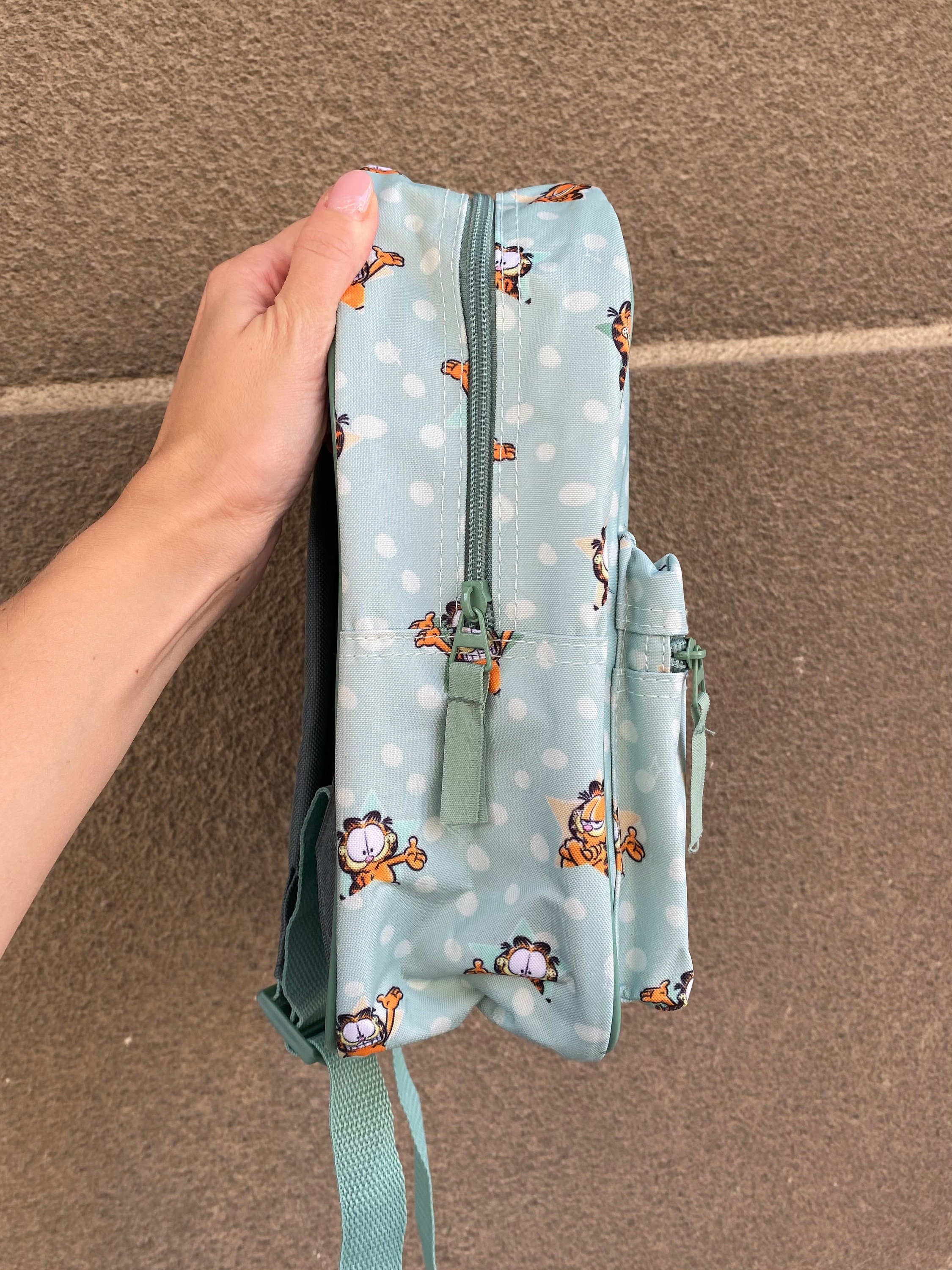 Collectible Garfield the Cat Backpack Polka Dot Nylon Kids 