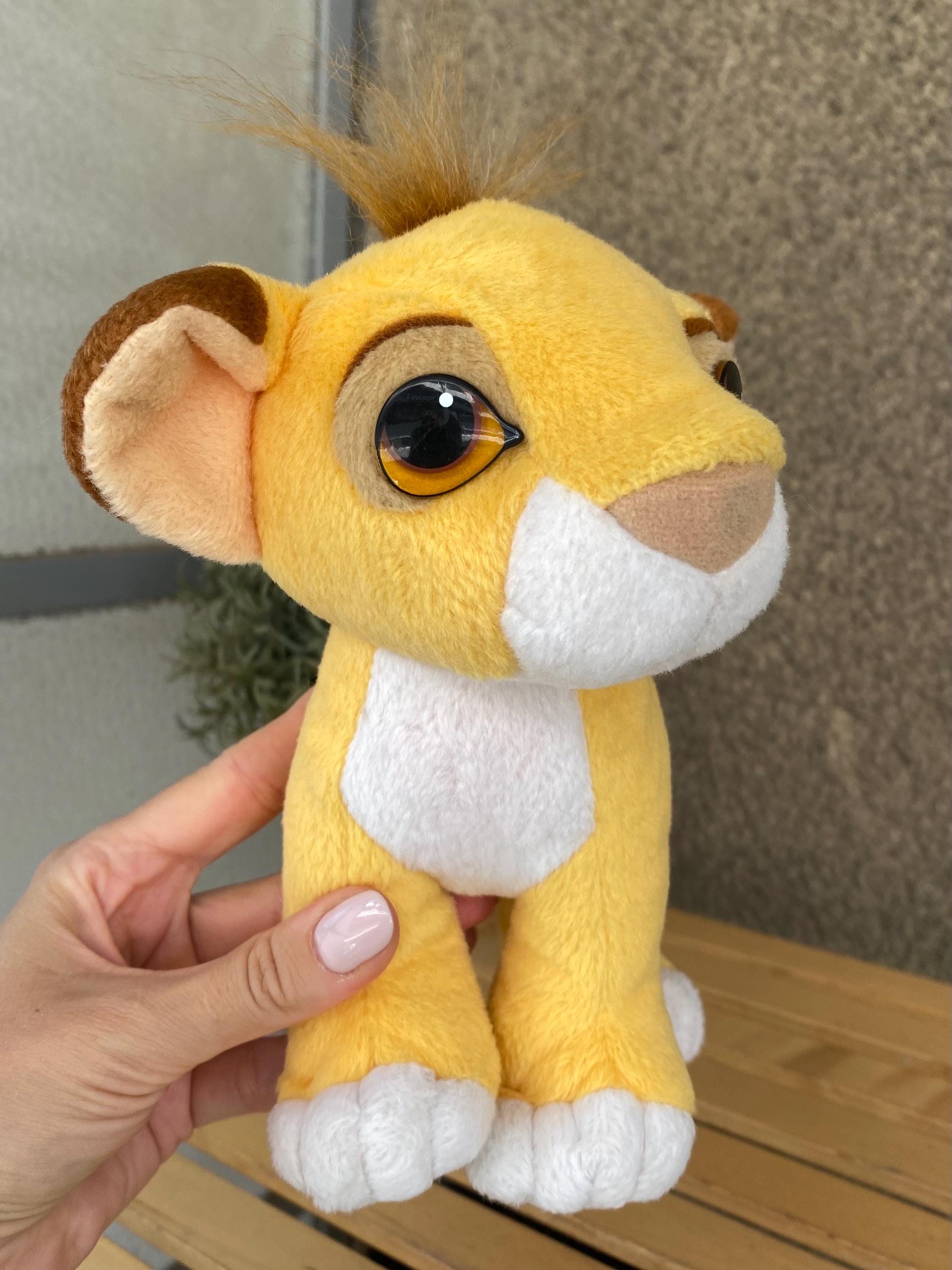 ヴィンテージ　マテル1993年ムファサとシンバ（背負い）・シンバぬいぐるみ ヴィンテージ シンバ ぬいぐるみ：ライオンキング ディズニー、1993年