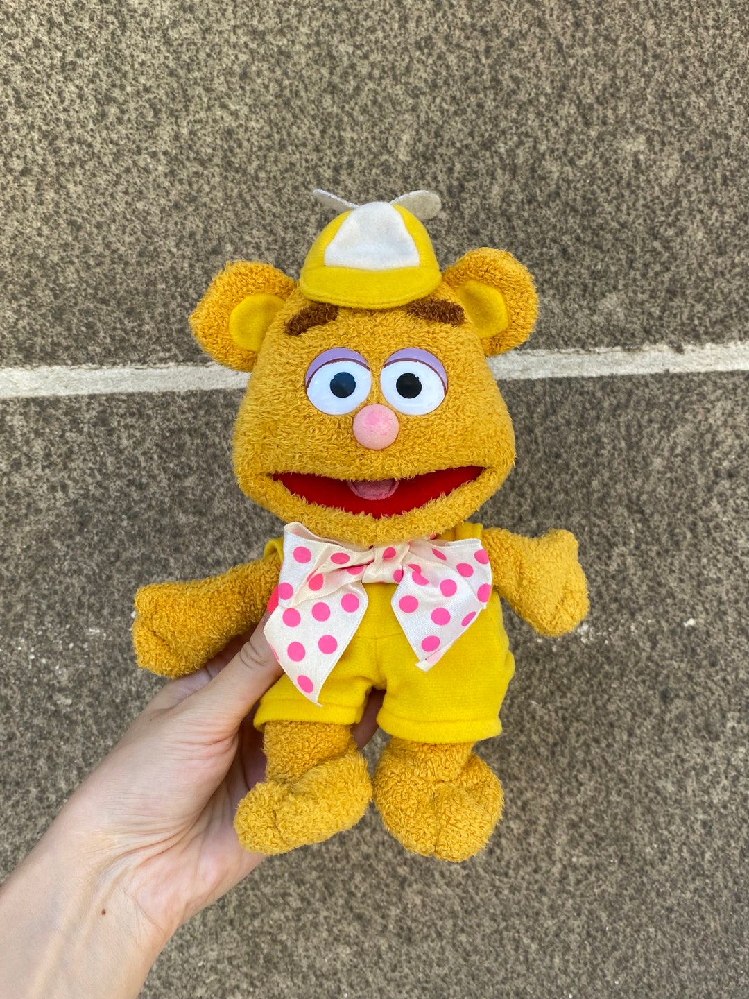 Vintage Fozzie Bear Plush Toy Muppet Babies 2000s
