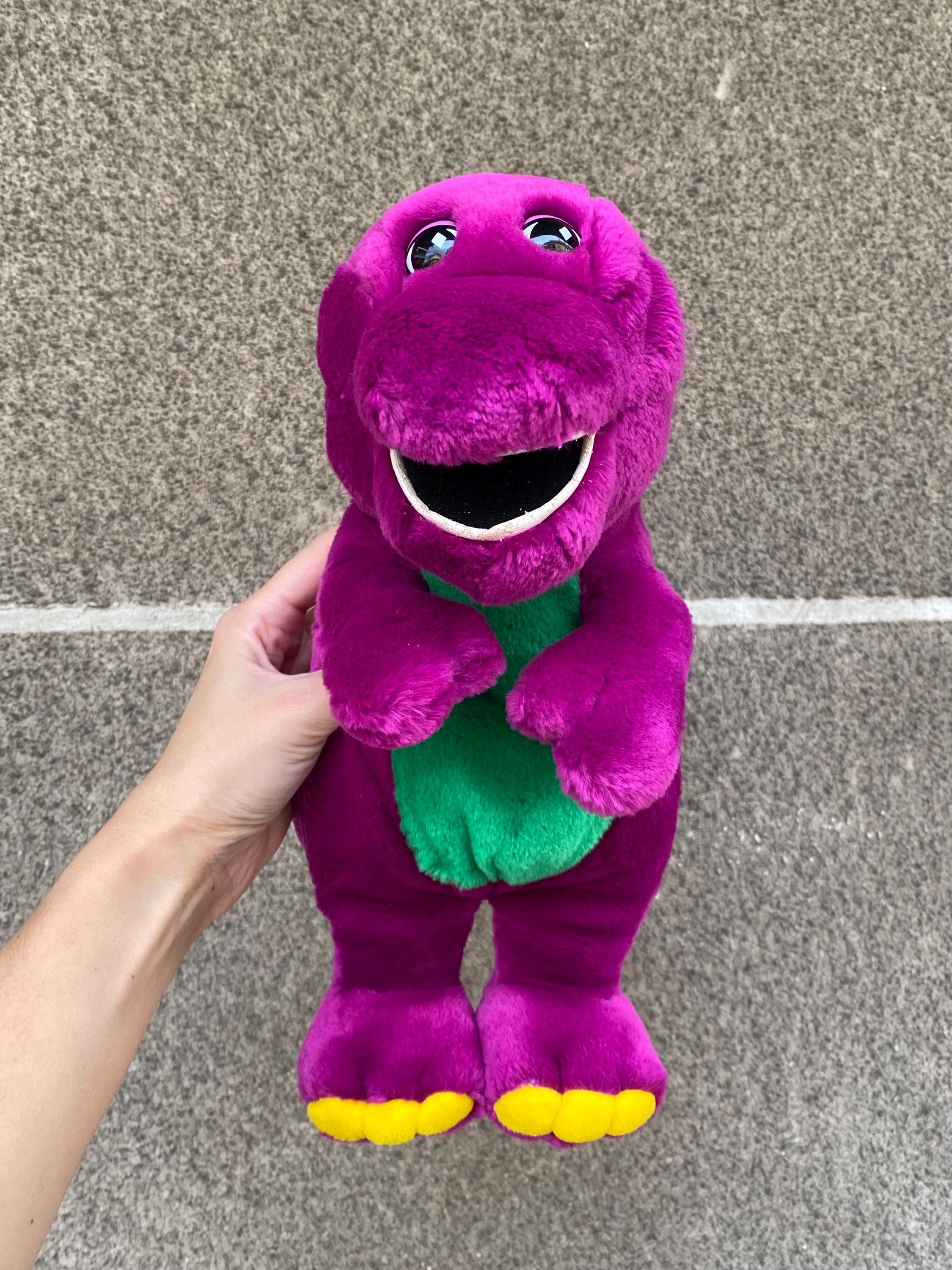 Vintage Barney the Dinosaur Plush Toy 1998 Regular Medium Size for