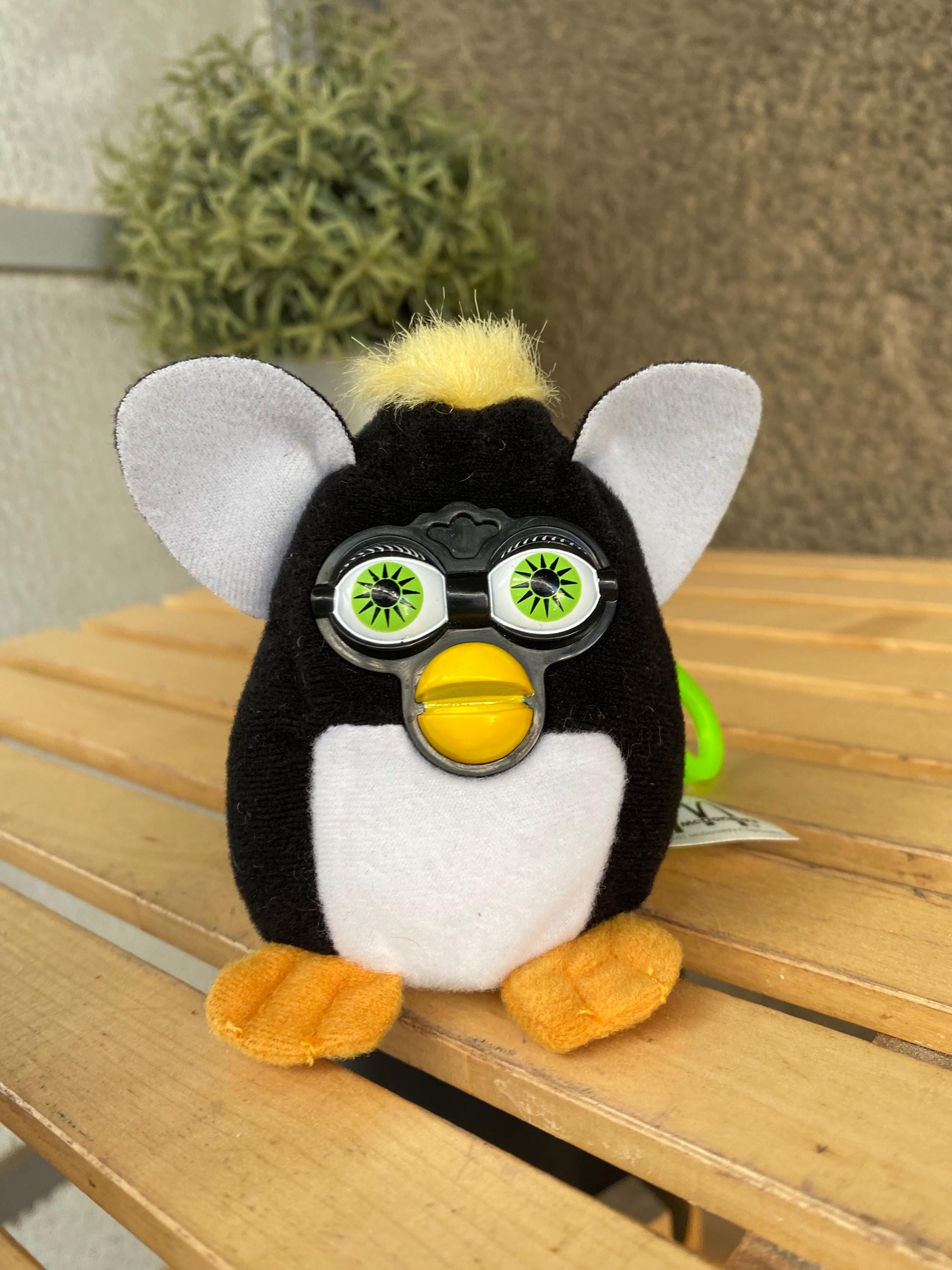 Vintage 2001 Furby Plush Keychain: Mcdonald's Collectible Bag