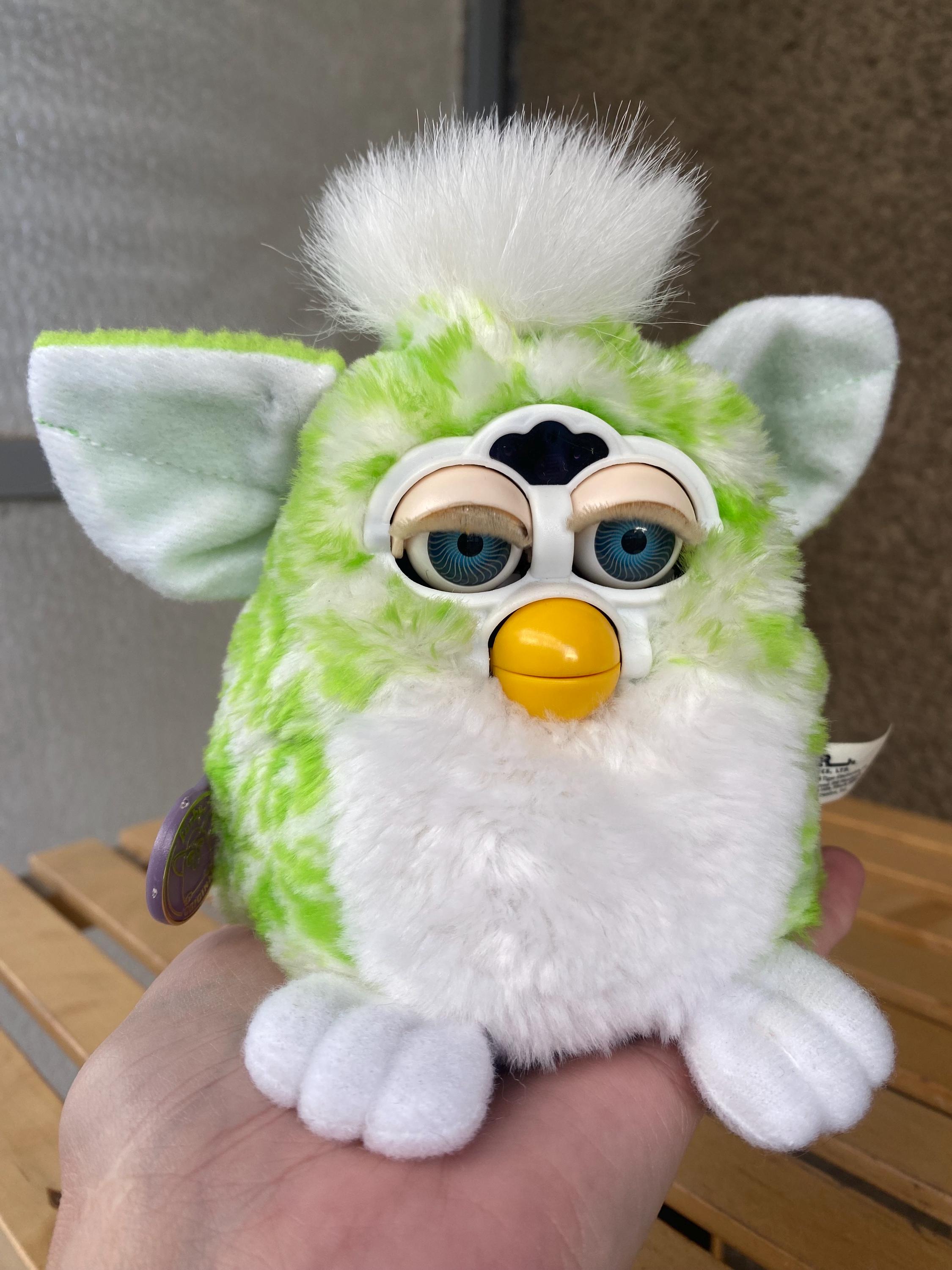 Vintage 1999 Lime Green Furby Baby: Blue Eyes, Working - Etsy