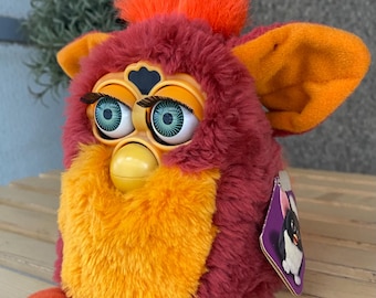 Very Rare Furby Fake Dubby 1998 WORKING, Black & White With Silver