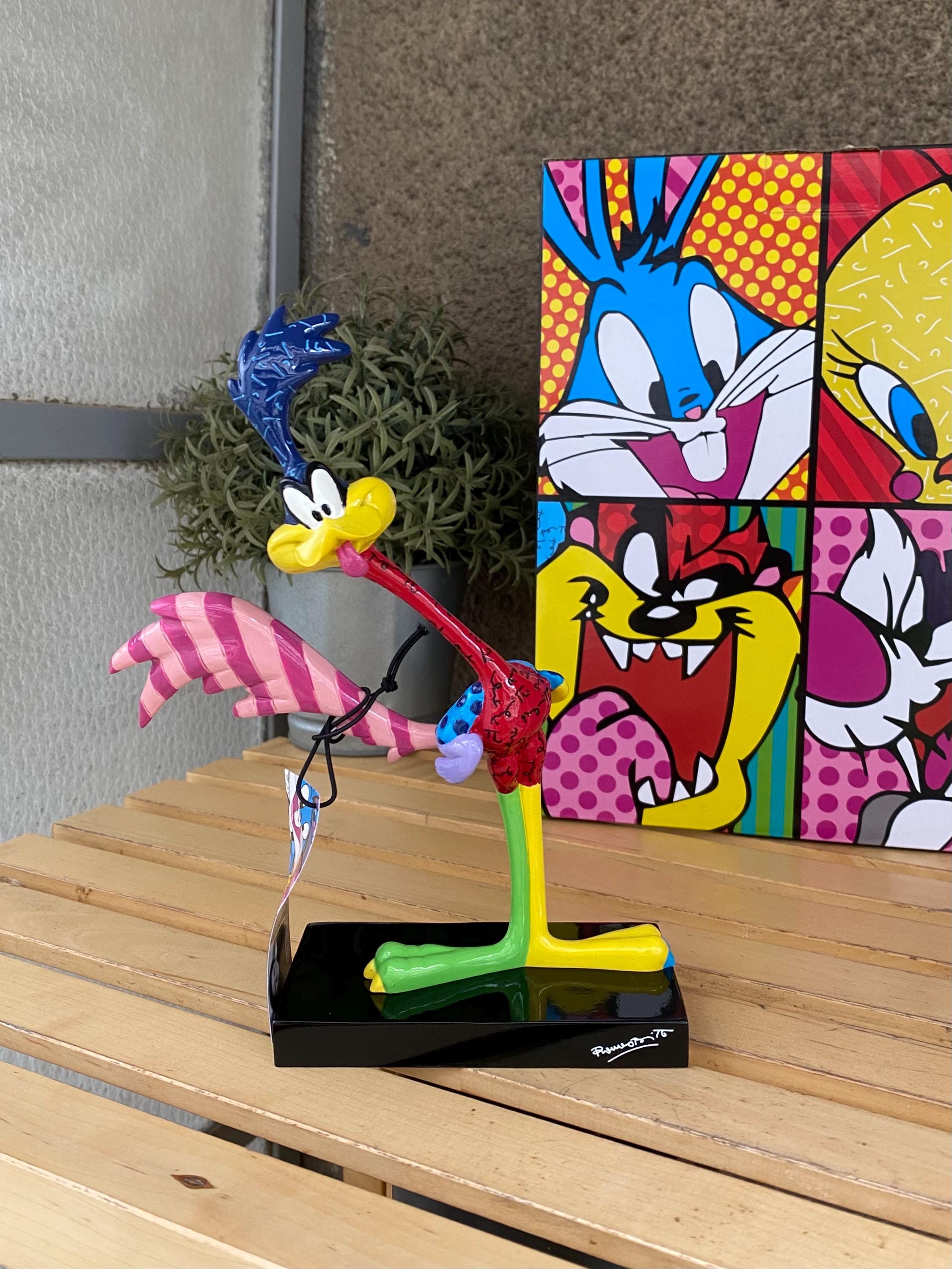 Figurine Coyote Roadrunner Bipbip Avenue Of The Stars, Looney