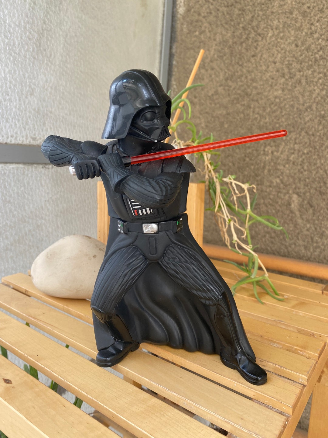 Darth Vader Shampoo / Soap Bottle, Star Wars Collectable Black Plastic