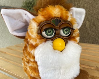 Brown Furby Coffee 1998 WORKING Tomy Japanese, Vintage Rare Furby