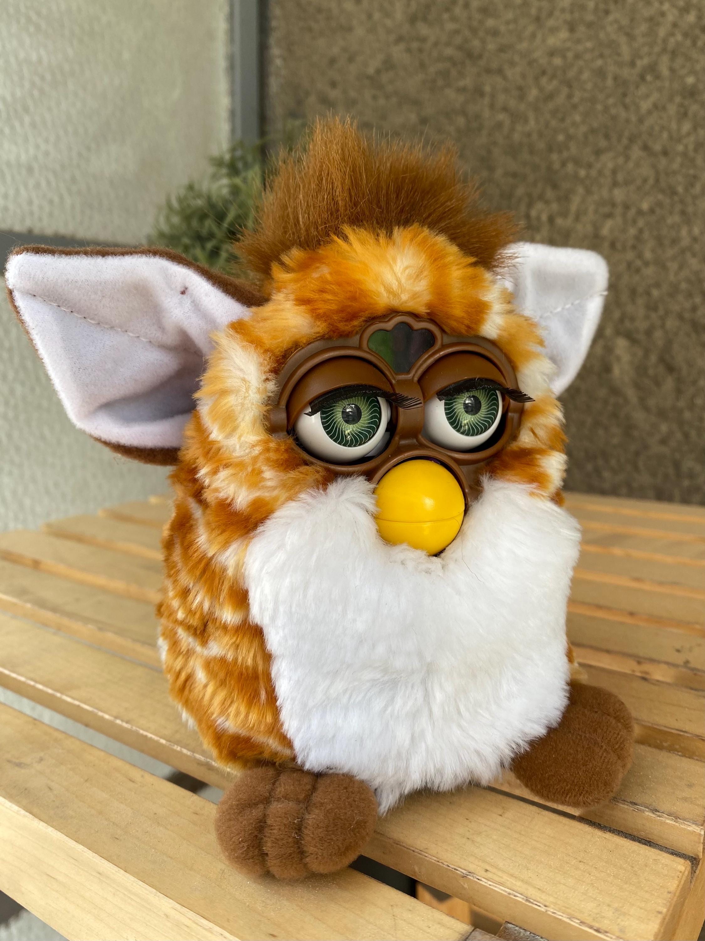 Vintage Furby Gold Stripes 1998 WORKING Tomy Japanese, Old