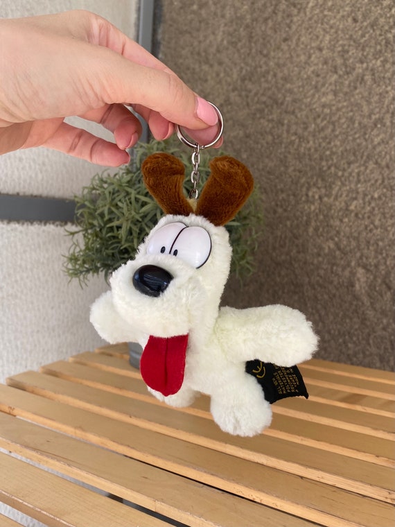 ヴィンテージ オーディ ガーフィールドの犬のぬいぐるみキー