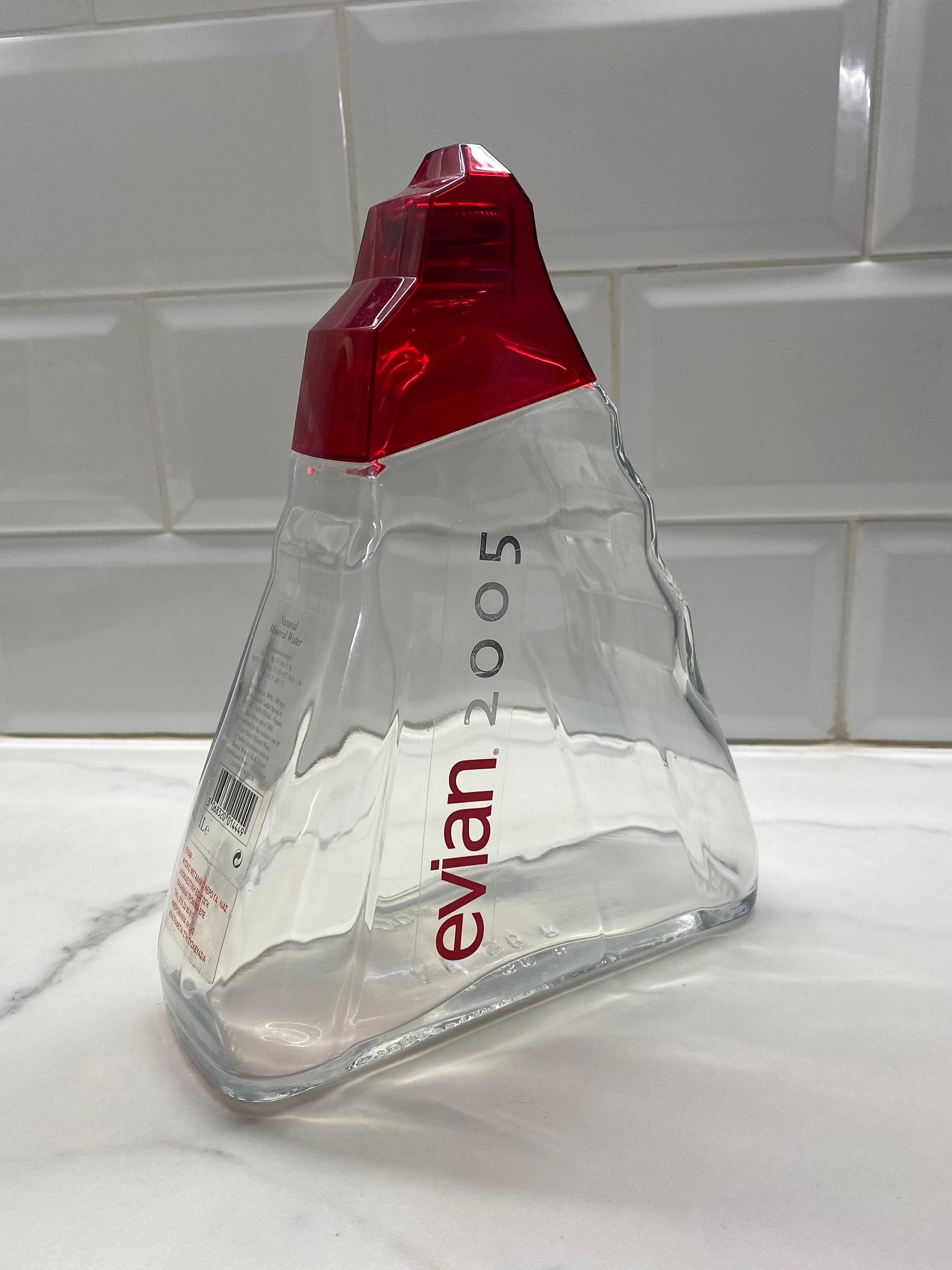 Evian Limited Edition 2005 Glass Mountain Bottle by Paul Smith