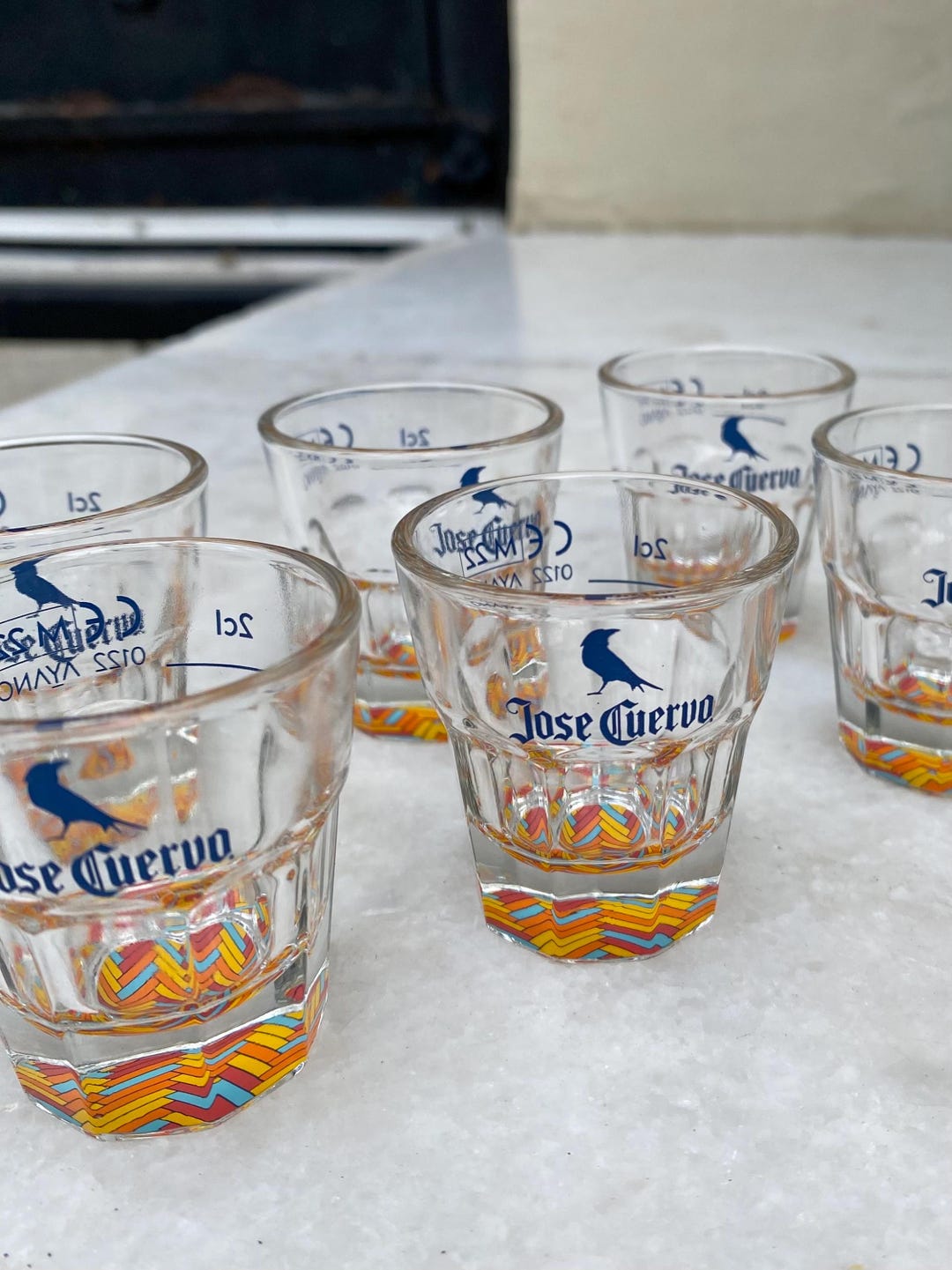 UFC×Cuervo テキーラ ショットグラスセット ホセ・クエルボ テキーラ ショットグラス セット：イタリア製カラフル