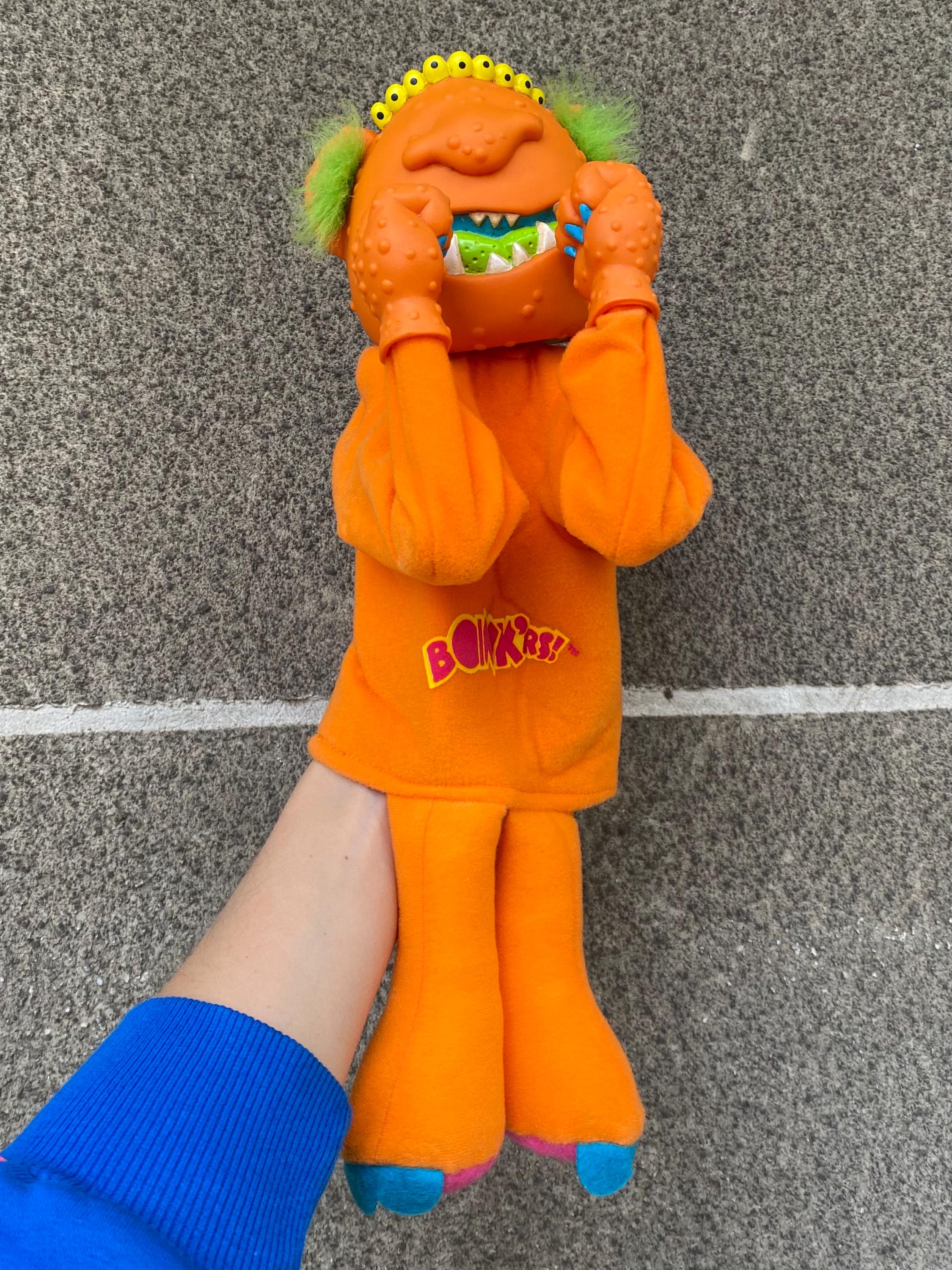 ヴィンテージ レア Boink'rs オレンジ モンスター ボクサー パペット