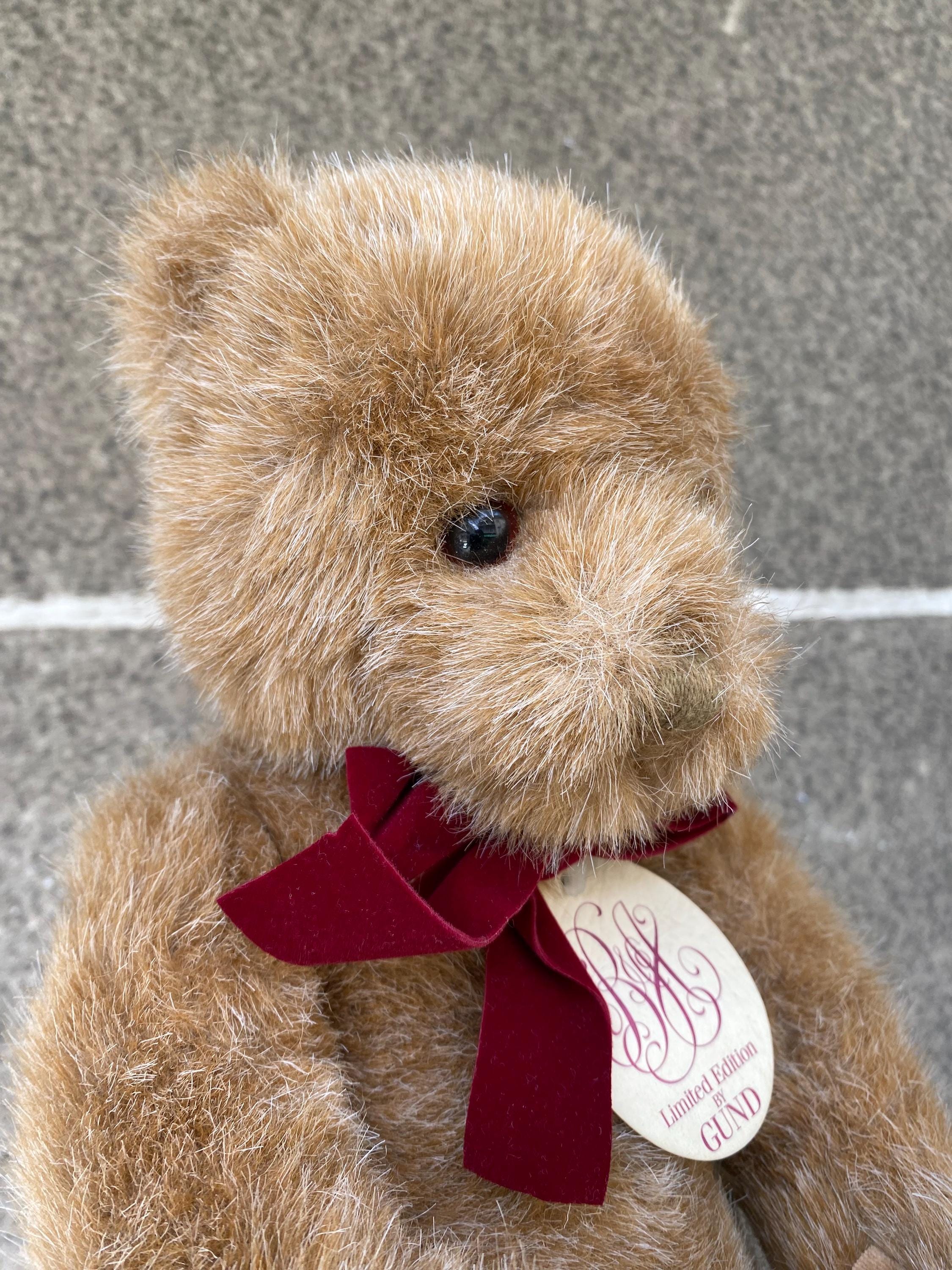 Vintage Gund Bear Jointed Plush 1987 Limited Edition Made in Korea