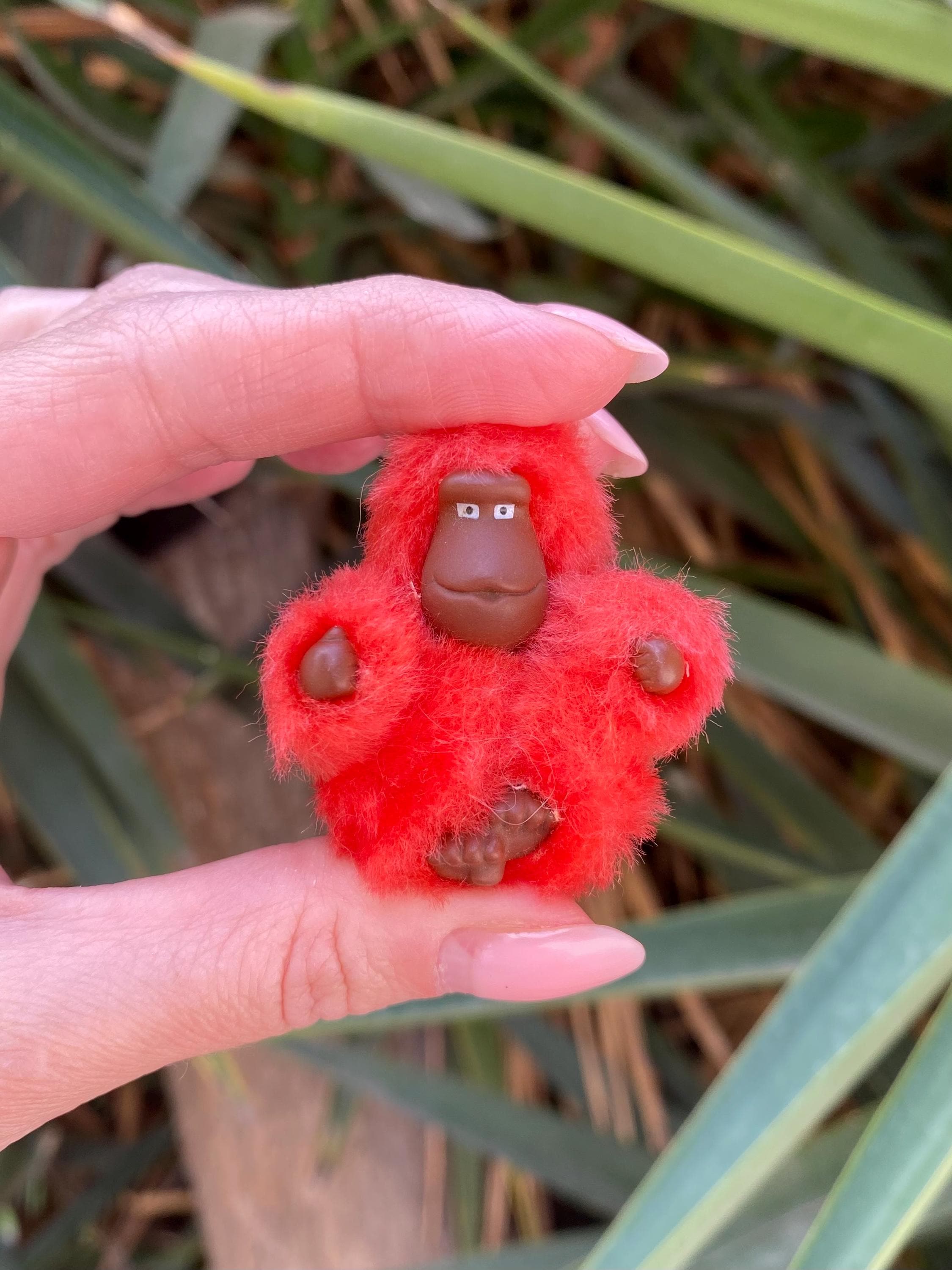 Retired Kipling Ella Gorilla Plush Keychain XS - Red Monkey Bag